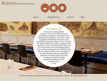Tablet Screenshot of ecorestaurants.com
